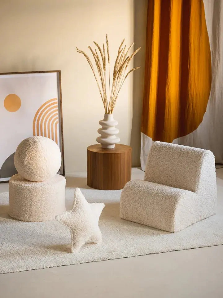 WIGIWAMA - Chaise Nuage Blanc Crème