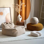 WIGIWAMA - Fauteuil Pouf Biscuit Molletonné