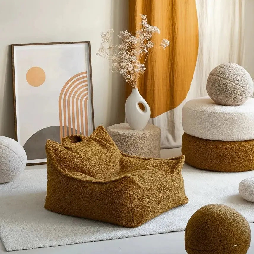 WIGIWAMA - Fauteuil Pouf Érable Molletonné