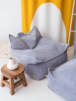 WIGIWAMA - Fauteuil Pouf Poire Bleu Myrtille