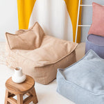 WIGIWAMA - Fauteuil Pouf Poire Cassonade