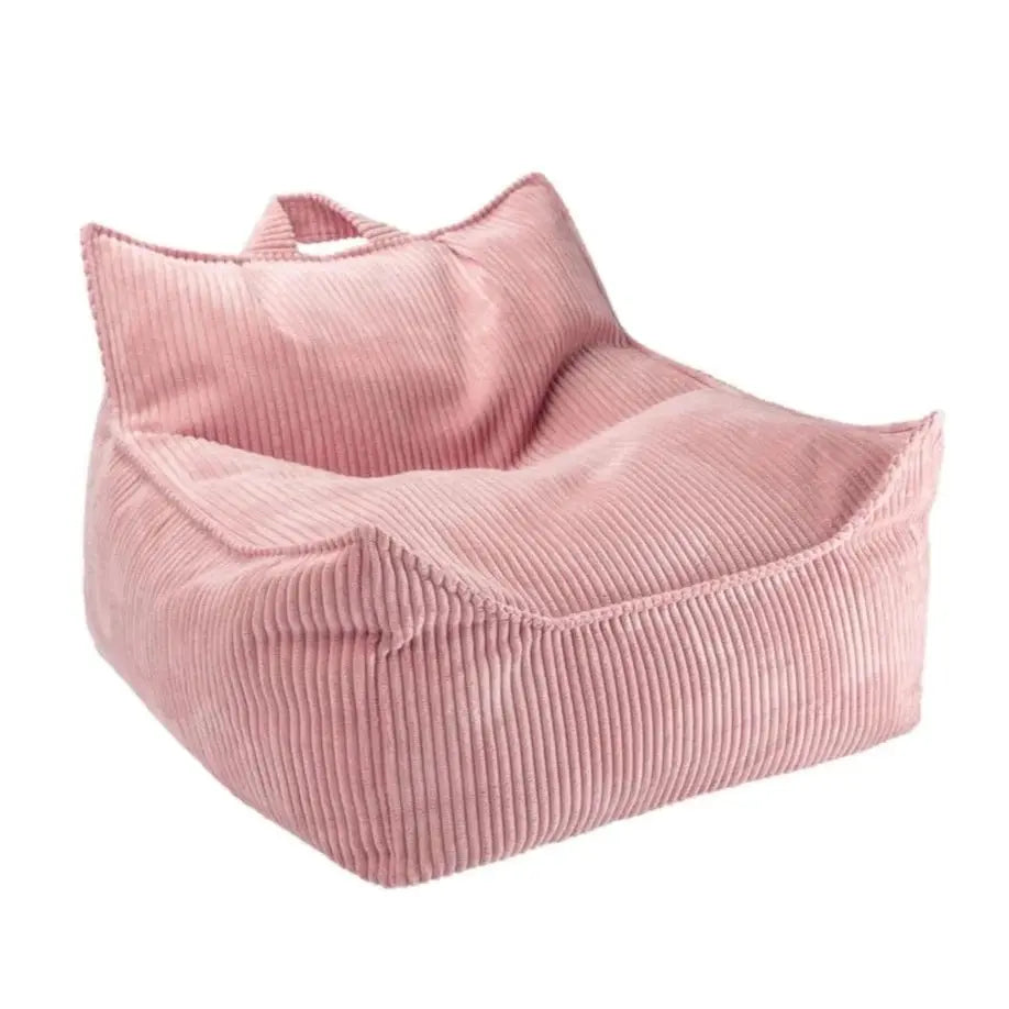 WIGIWAMA - Fauteuil Pouf Poire Mousse Rose