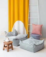 WIGIWAMA - Ottoman Carré Vert Menthe Poivrée