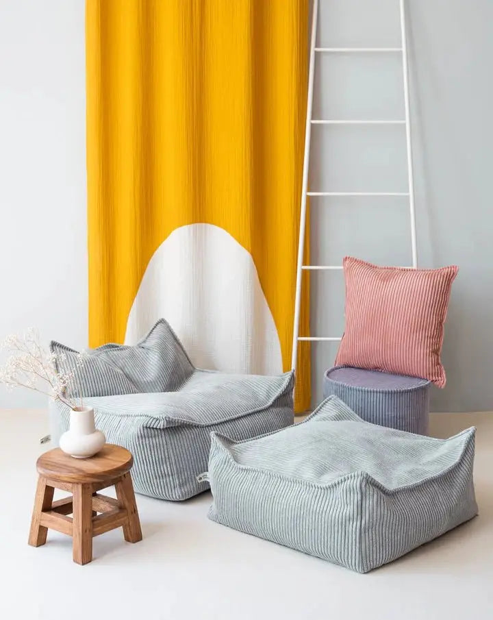 WIGIWAMA - Ottoman Carré Vert Menthe Poivrée