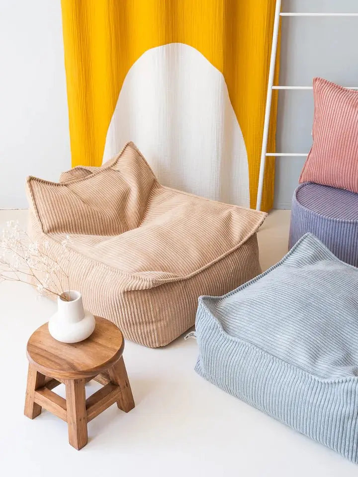 WIGIWAMA - Ottoman Carré Vert Menthe Poivrée