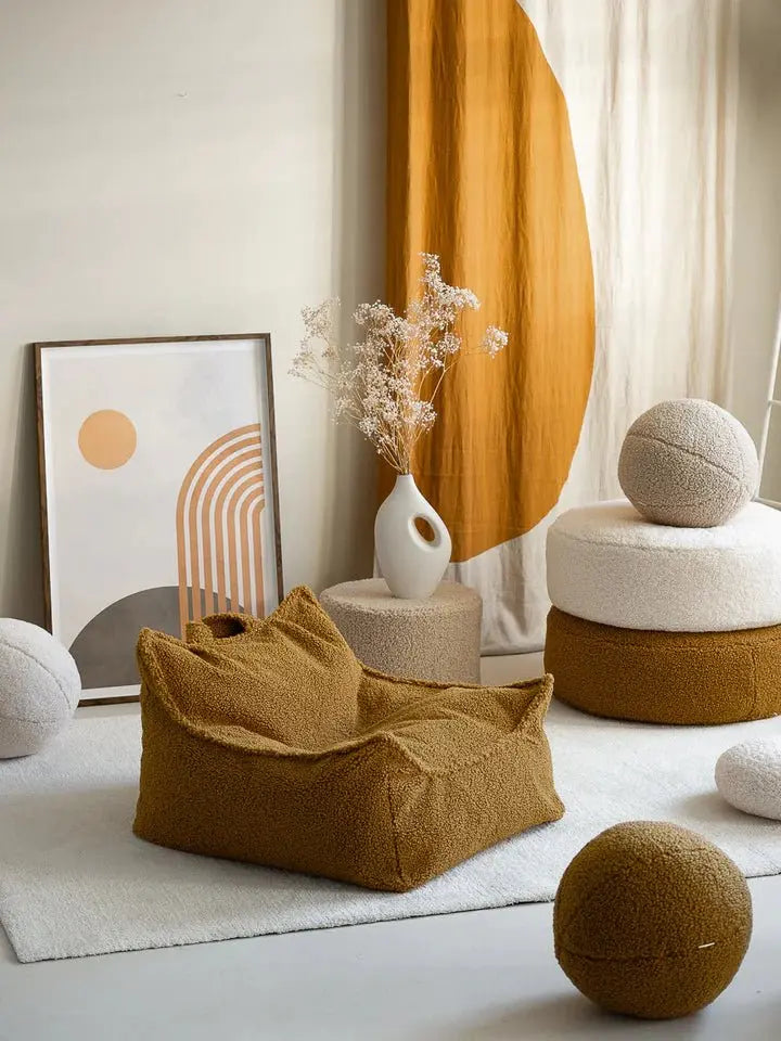 WIGIWAMA - Pouf Blanc Crème