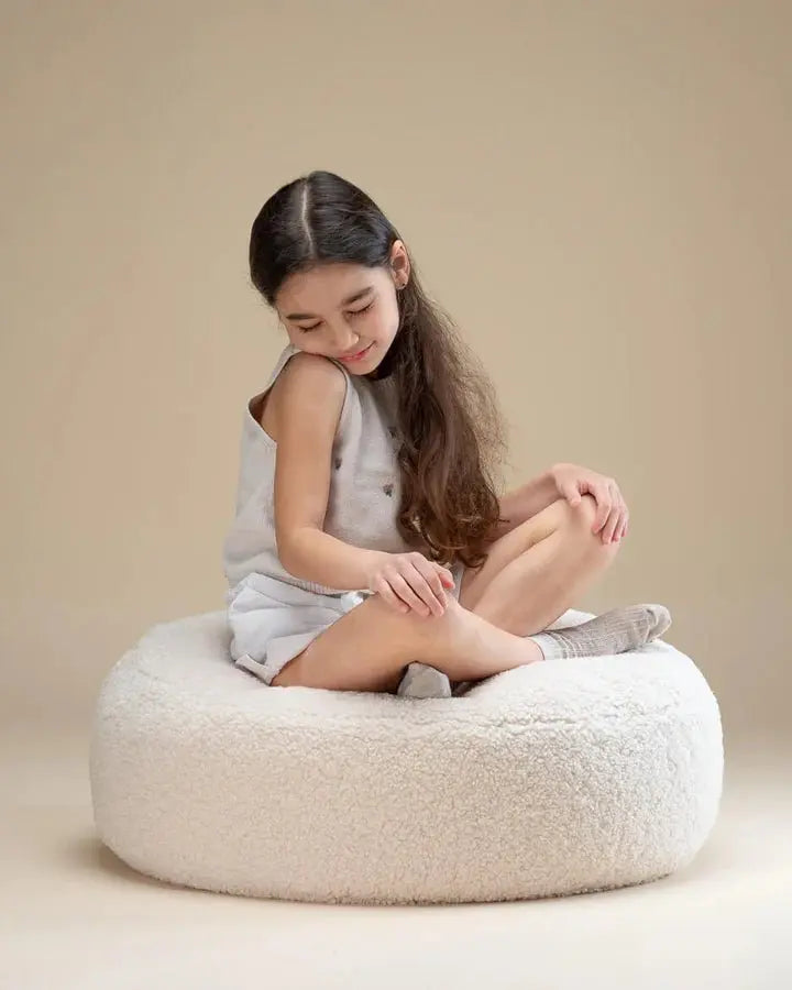 WIGIWAMA - Pouf Blanc Crème