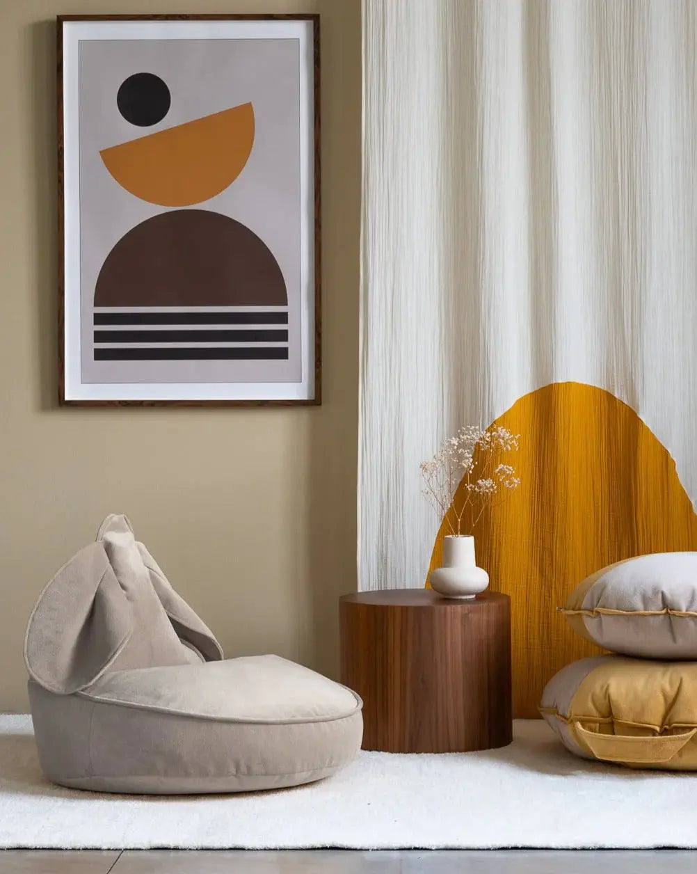 WIGIWAMA - Pouf Lapin Beige