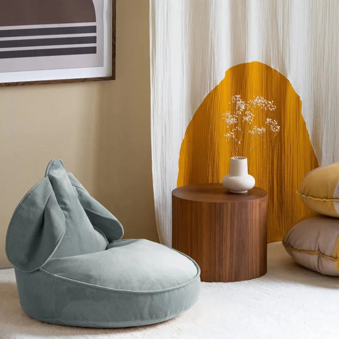 WIGIWAMA-Pouf Lapin Vert Misty-Les Petits