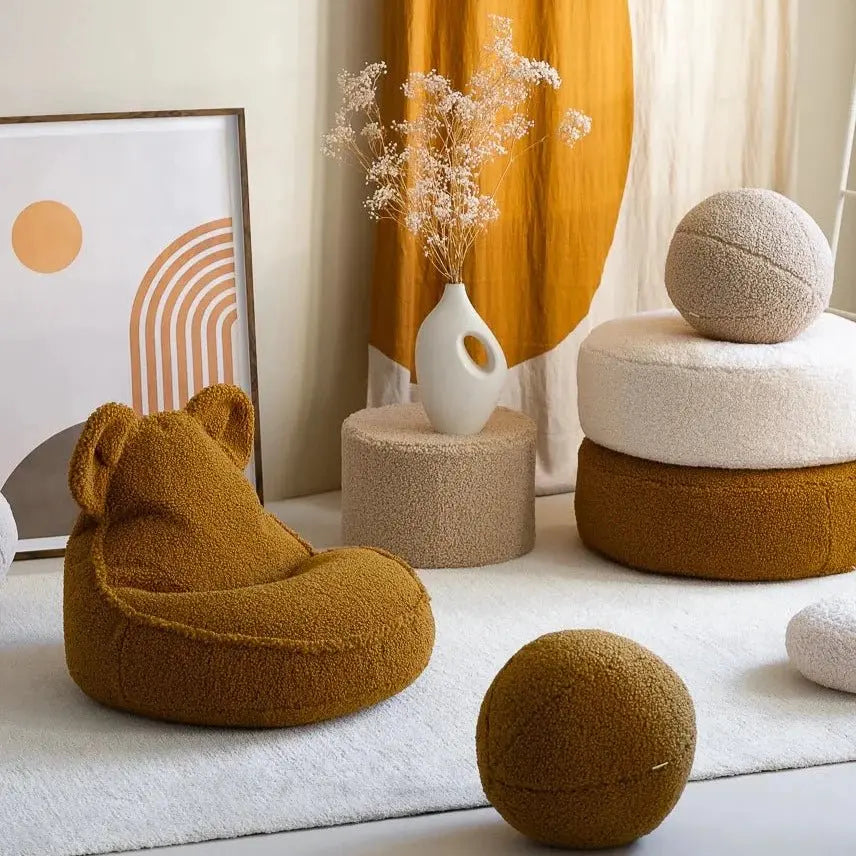 WIGIWAMA - Pouf Ours Érable Molletonné