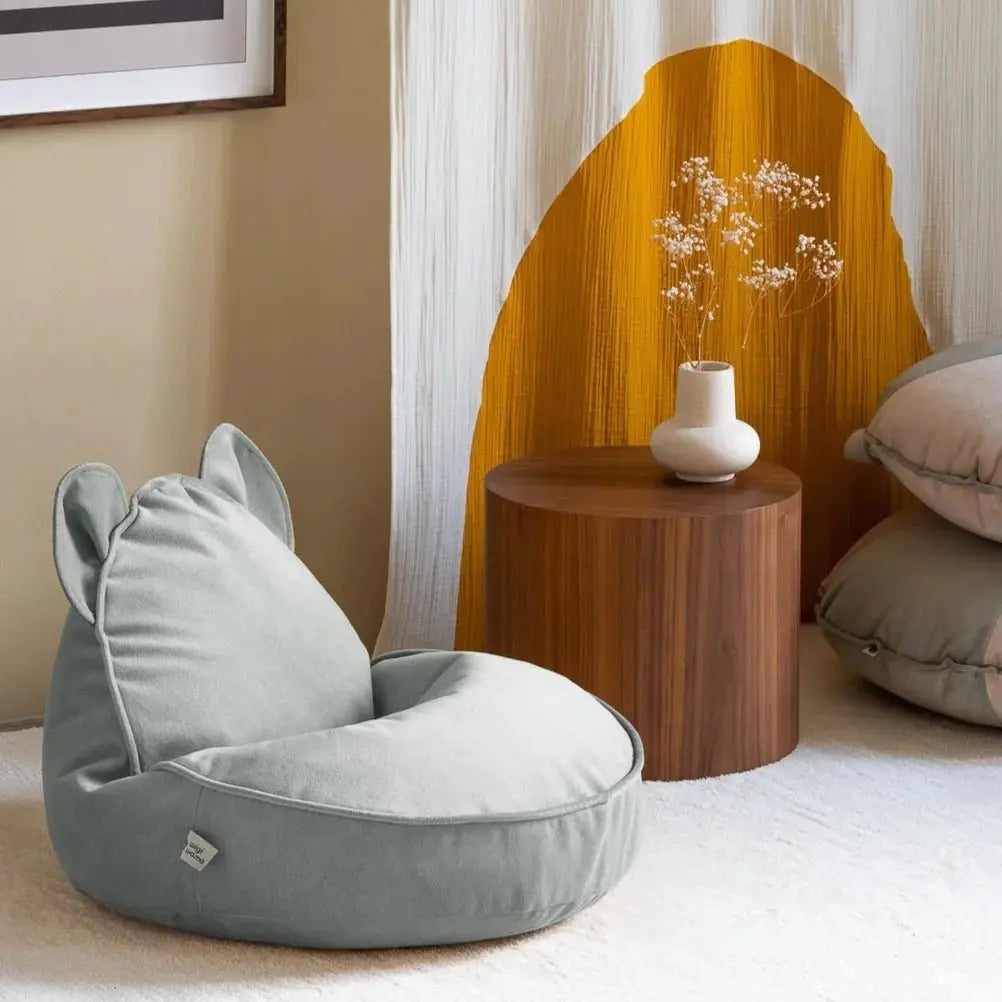 WIGIWAMA - Pouf Ours Vert Brumeux